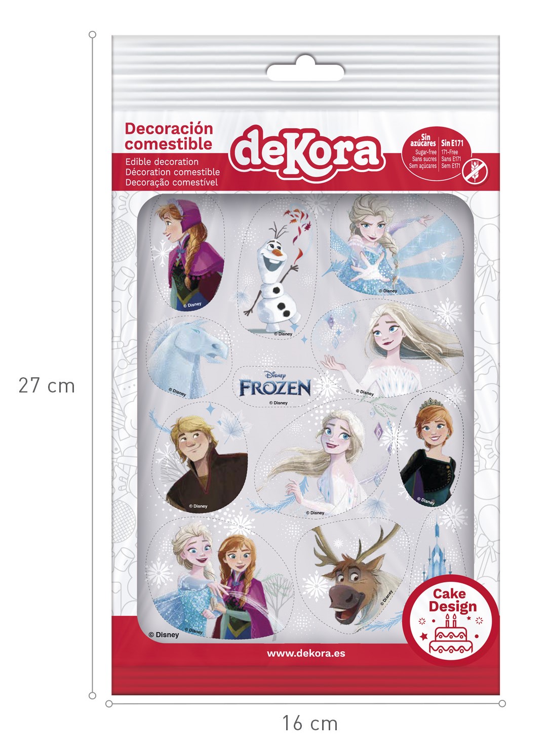 Jedlé mini obrázky Frozen 12ks obal